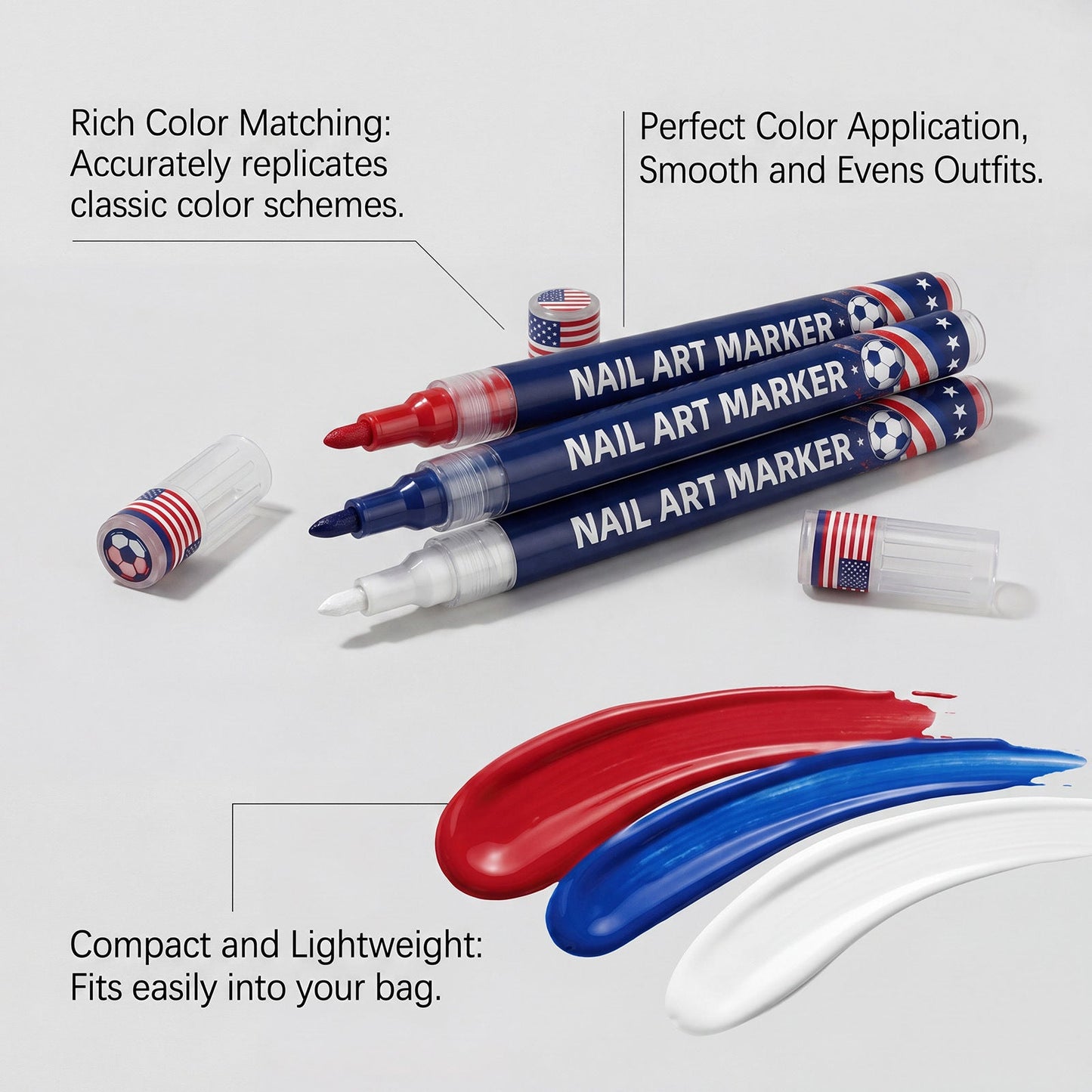 Amorivra™ 12-color fan-themed nail art brushes